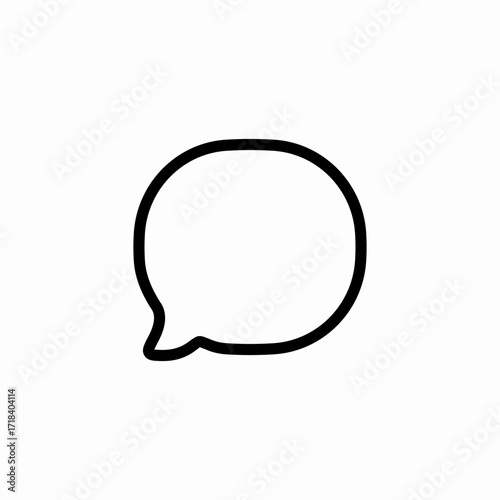 speech bubble chat talk icon sign vector
