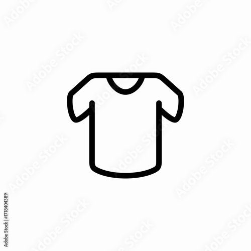t shirt wear icon sign vector