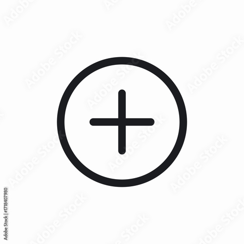 add create plus bubble icon sign vector