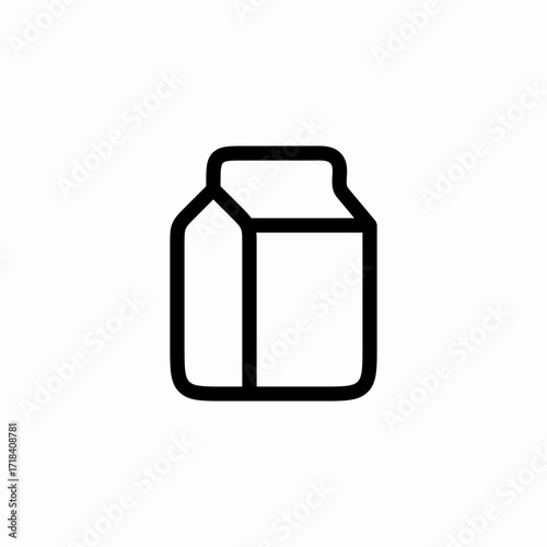 milk pack icon sign vector