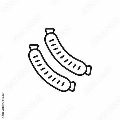 sausages grill icon sign vector