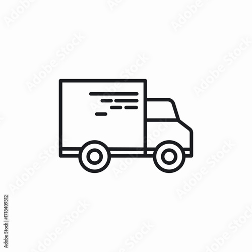 truck lorry icon sign vector