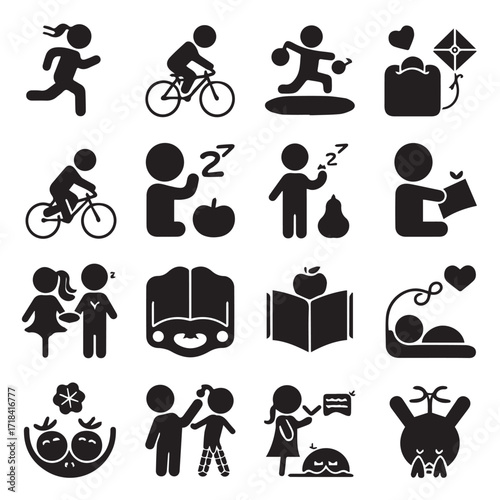 A Complete Set of Child-Centric Illustrations