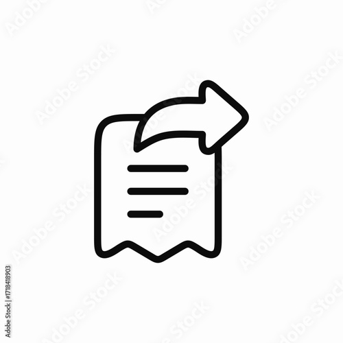check bill share icon sign vector