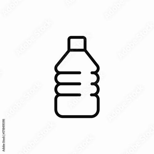 plastic bottle icon sign vector