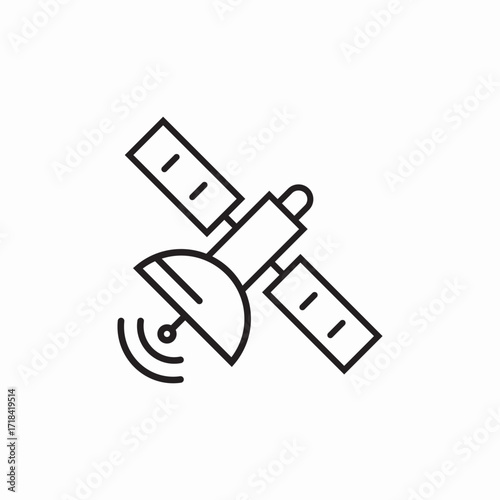 satellite cosmos icon sign vector