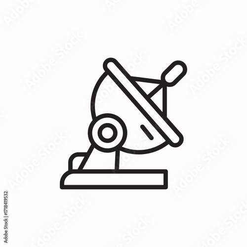 satellite sky conenction icon sign vector