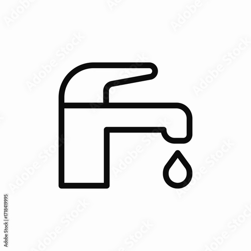 water tap icon sign vector