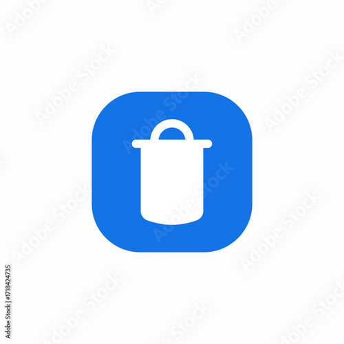 delete bin icon sign vector