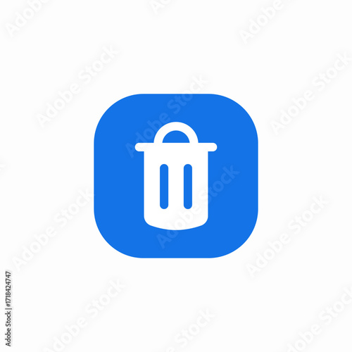 delete trash bin icon sign vector