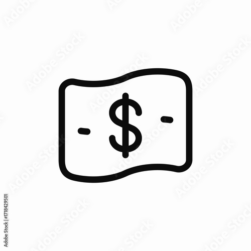dollar money currency icon sign vector