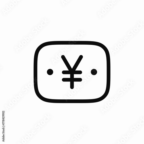 money currency japanese yen icon sign vector