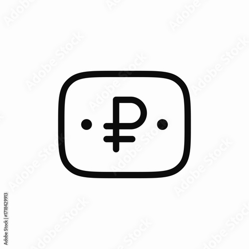 money currency ruble icon sign vector