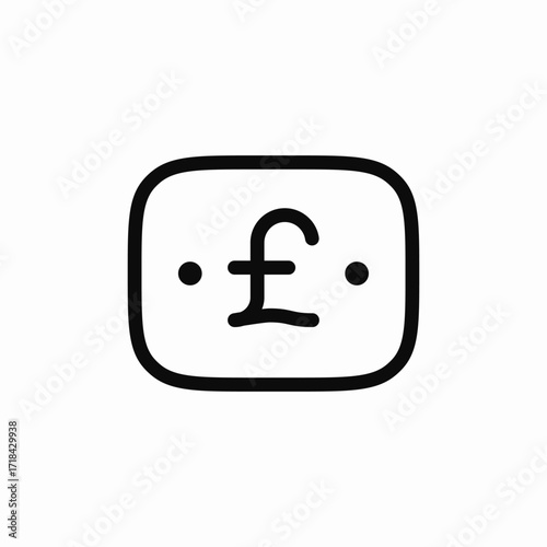 money currency pounds icon sign vector