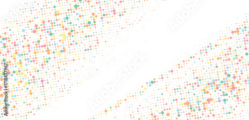 Abstract colorful halftone dotted gradient scattered texture pattern background for flyer banner poster website brochure and creative modern digital artworks