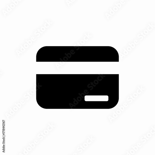 bank card icon sign vector