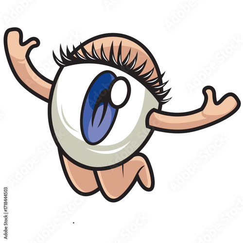 A Collection of Energetic One-Eyed Cartoon Characters World Sight Day