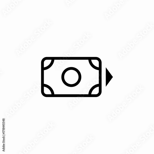 funds transfer money icon sign vector