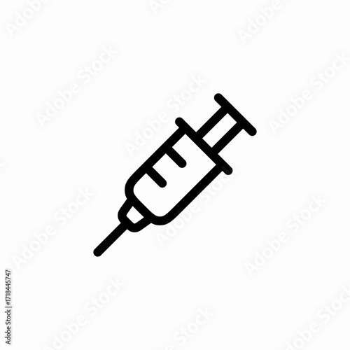 syringe injection icon sign vector