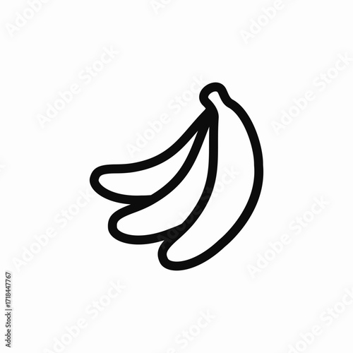 bananas bunch icon sign vector