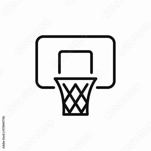 basketball basket icon sign vector