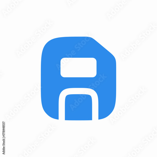 floppy disc save icon sign vector