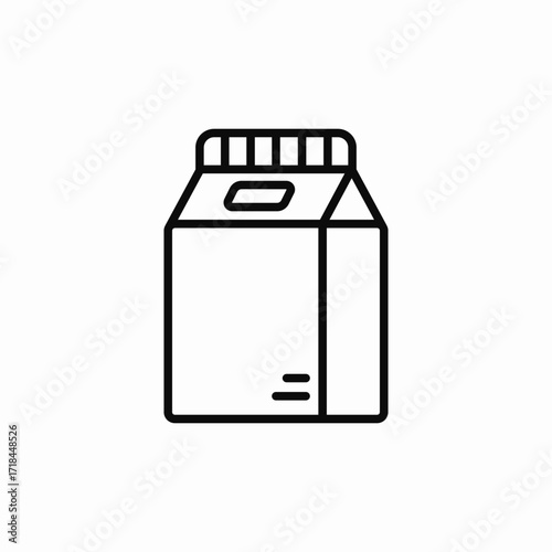 milk pack icon sign vector