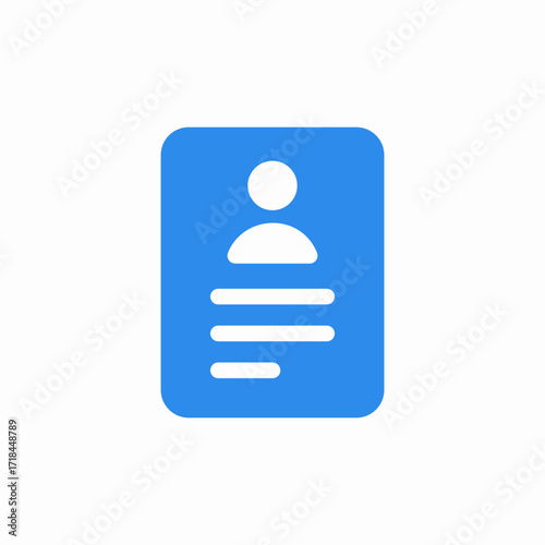 resume cv icon sign vector