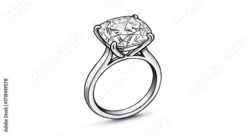 Elegant diamond engagement ring design