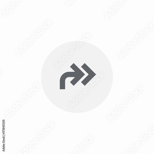forward button icon sign vector