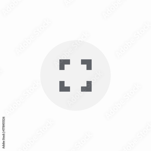 fullscreen button icon sign vector