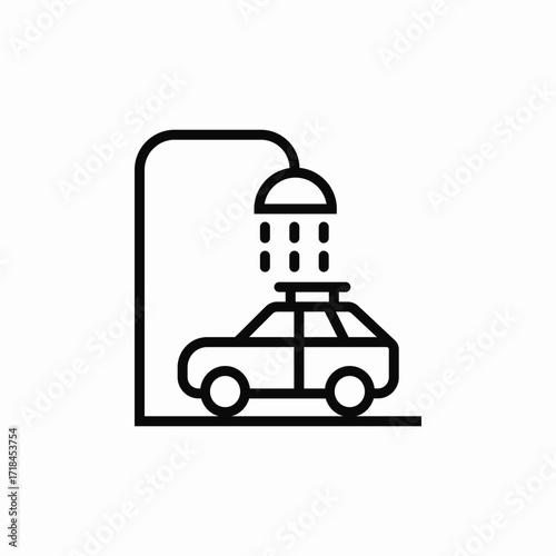 car wash icon sign vector
