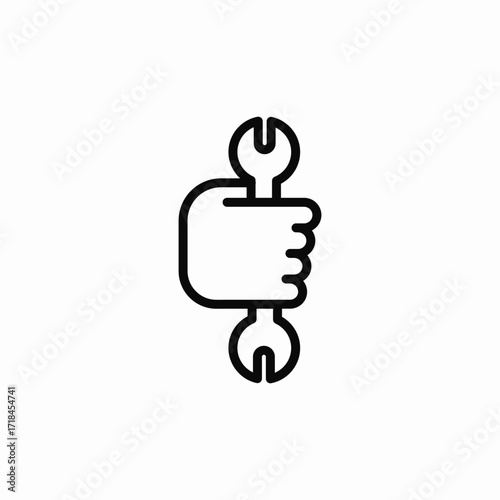 maintenance service icon sign vector