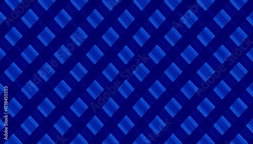 Abstract blue diamond pattern, textured lines