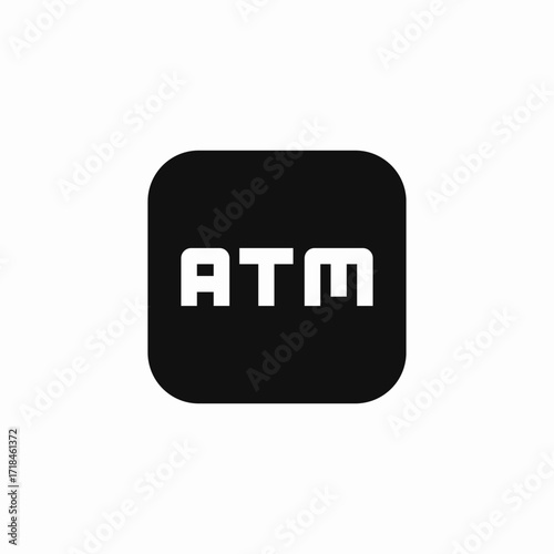 atm machine icon sign vector