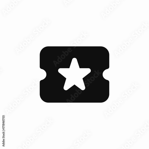 entertainment ticket icon sign vector
