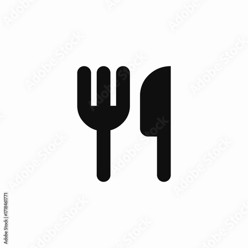 fork knife cutlery icon sign vector
