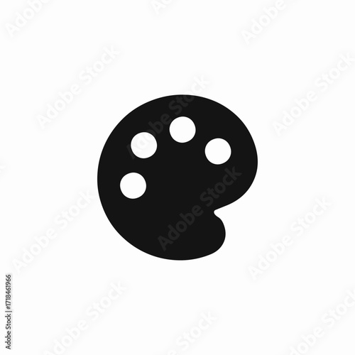painting palette icon sign vector