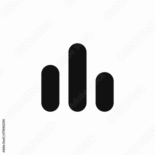 statistics chart icon sign vector