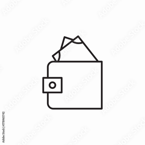 wallet money icon sign vector