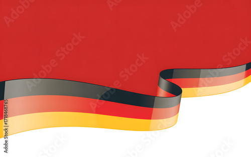 German flag waving with vibrant colors, perfect for nationalistic themes and celebrating the country's heritage