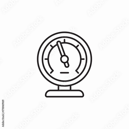 meter factory icon sign vector