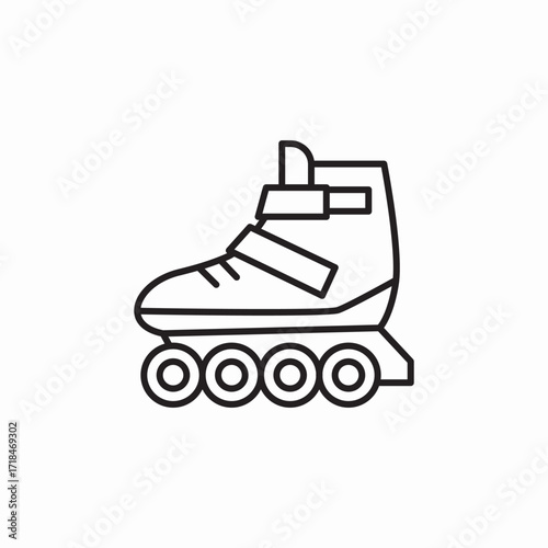 roller skate icon sign vector