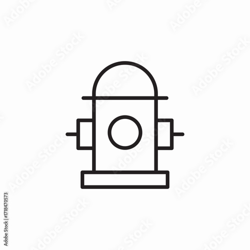 fire hydrant icon sign vector