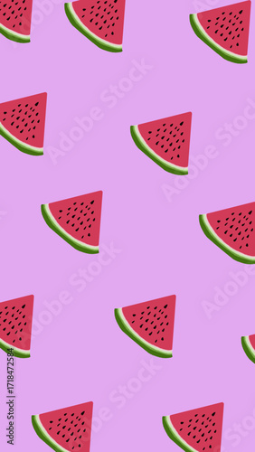 Fondo de pantalla de sandias color rosa