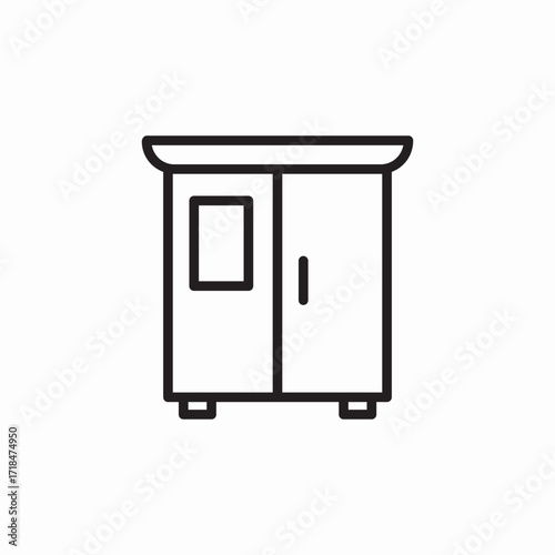 wardrobe closet icon sign vector