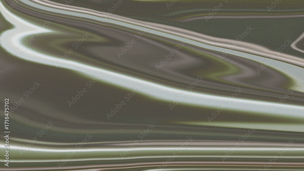 Obraz premium Abstract fluid marble texture in shades of green, grey and white.