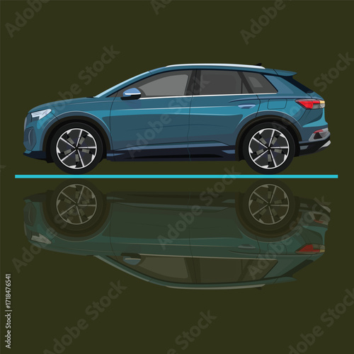 ilustrasi mobil sport super cepat