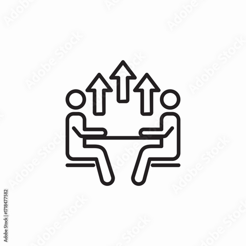 table talk progress icon sign vector