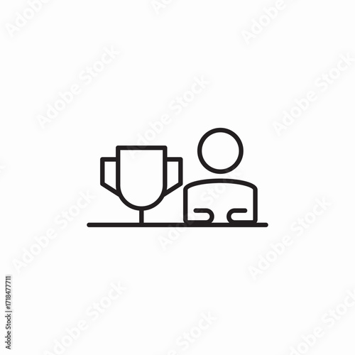 winner champion interview icon sign vector